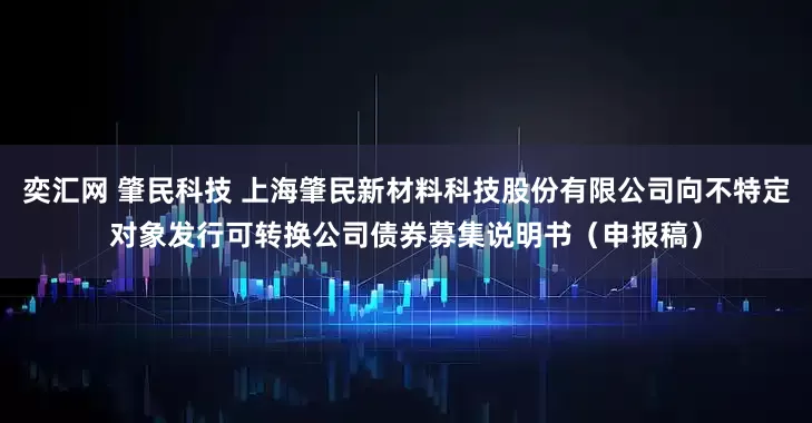 奕汇网 肇民科技 上海肇民新材料科技股份有限公司向不特定对象发行可转换公司债券募集说明书(申报稿)